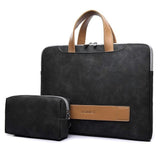 Portable Laptop Bag Waterproof PU Leather  Case Casual Business Handbag