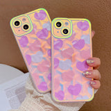 Colorful Gradient Soft Silicone Shockproof Phone Case For iPhone