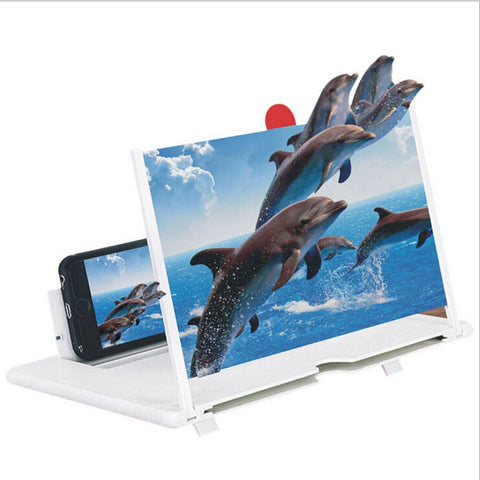 3D Mobile Phone Screen Amplifier Foldable Magnifier 12 Inch