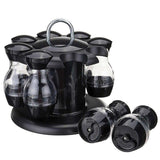Kitchen Storage Cruet Condiment 360 Rotating Spice Bottle Container