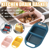 Kitchen Cook Foldable Fruit Basin Plastic Washing Drain Basket