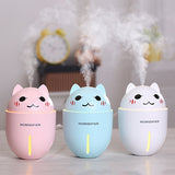 Cute 3-in-1 Multifunction Humidifier Mini Fan Night Light