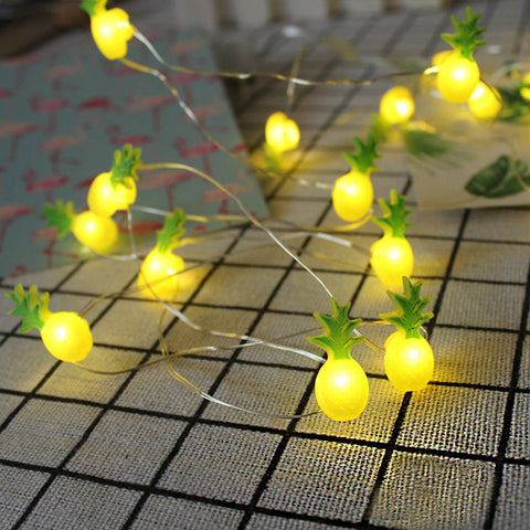 Unicorn LED String Light Pineapple Fairy Lights Tropical Party