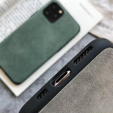 Suede Leather iPhone Case