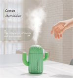 USB Ultrasonic Cactus Air Humidifier Timing Aromatherapy  Office