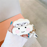 3D Cartoon White Cloud Soft Cases for Apple Airpods Pro Phone