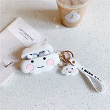 3D Cartoon White Cloud Soft Cases for Apple Airpods Pro Phone