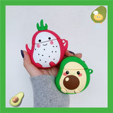 3D Fruit Earphone Case for Airpods Pro Case Silicone Cartoon Phone