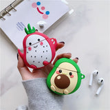 3D Fruit Earphone Case for Airpods Pro Case Silicone Cartoon Phone