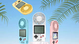 handheld small fan one nostalgic color screen game console Office