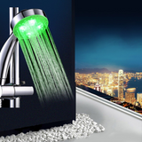 Bathroom LED Colorful Automatic Changing Rainfall Head Waterfall Shower