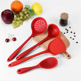 Kitchen Tools Cooking Spoon Spatula Scoop Rice Spoon Set Silicone Tools 4Pcs/set