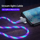 3 in 1 Luminous Phone  USB  Cable for Iphone