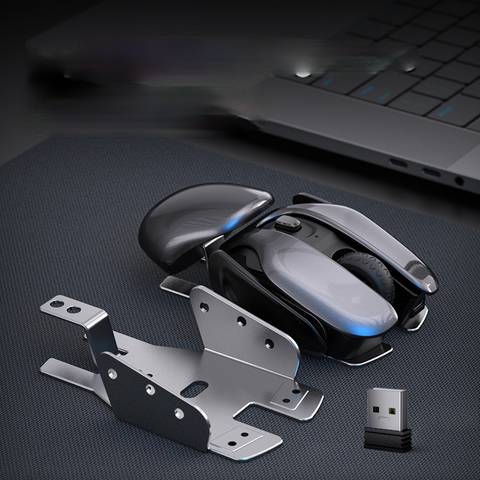 Aluminum Alloy Wireless Rechargeable Slience Mouses PC
