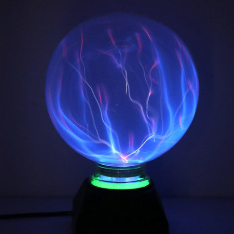 Crystal Plasma Ball Night Light Magic Glass Sphere Novelty Lightning