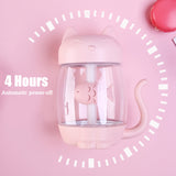 USB Cat Mini Aromatherapy LED Air Humidifier 3 in1