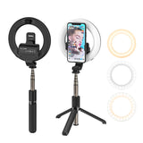 Bluetooth Selfie Stick Ring Light LED Selfie Stick Tripod Phone