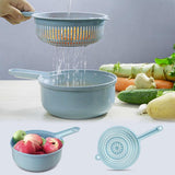 Kitchen Cook Manual Vegetable Cutter Round Slicer Chopper Tools 3 In 1