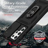 Armor Rugged Shockproof Phone Case For Samsung Galaxy Magnetic Ring Bracket Cover