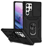 Armor Rugged Shockproof Phone Case For Samsung Galaxy Magnetic Ring Bracket Cover