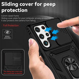 Armor Rugged Shockproof Phone Case For Samsung Galaxy Magnetic Ring Bracket Cover