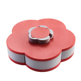 Kitchen Tableware Rotating Snack Box Flower Design Candy Organizer