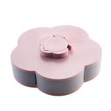 Kitchen Tableware Rotating Snack Box Flower Design Candy Organizer