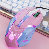 Breathing LED USB Wired Optical Mouse  PC Laptop Desktop