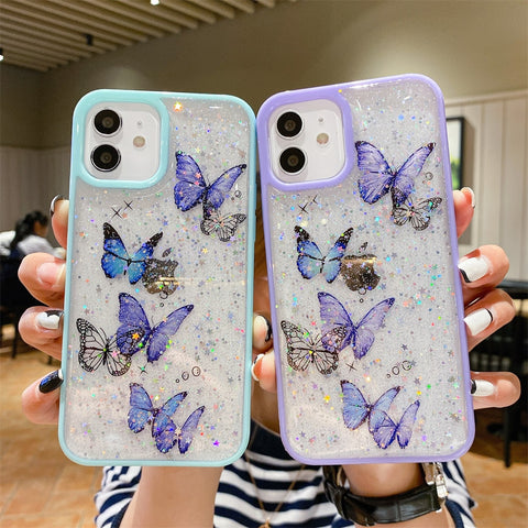 Butterfly Cute Cartoon Soft Silicone Clear Phone Case for IPhone