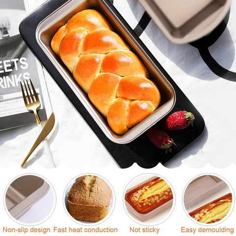 Kitchen Cook Loaf Pastry Baking  DIY Cake Rectangle Carbon Steel Toast Bread Mold