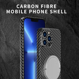 Carbon Fiber Magnetic Case for IPhone IPones Macsafe Bumper Cover