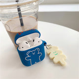 Cartoon  Bluetooth Earphone Case for AirPods  Silicone   Phone