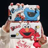 Cartoon Cute Bracket Phone Case For iPhone  With Lanyard