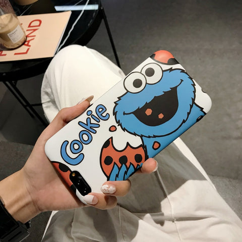 Cartoon Cute Bracket Phone Case For iPhone  With Lanyard
