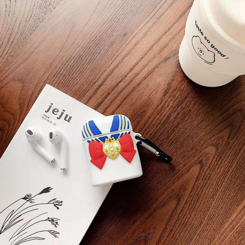 Cartoon Sailor Moon Girl Clothes Headphone Case  AirPods Phone