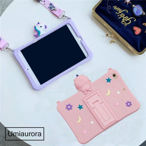 Cartoon Stand Cover for Samsung Kids Safe Shockproof Table Phone