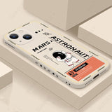 Case for IPhone  Pro ShockProof Silicone Mars Astronuat Soft Back Cover