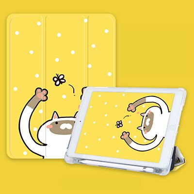 Case for iPad Generation with Pencil Holder Tablet Transparent