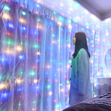 Christmas Garland LED Fairy Lights Curtain String Lights Remote Control