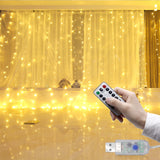 Christmas Garland LED Fairy Lights Curtain String Lights Remote Control