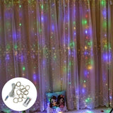 Christmas Garland LED Fairy Lights Curtain String Lights Remote Control
