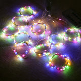 Christmas Garland LED Fairy Lights Curtain String Lights Remote Control