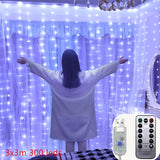 Christmas Lights USB Remote Led Curtain String Light