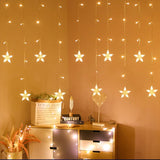 Garland Star Moon Decor Home  Light