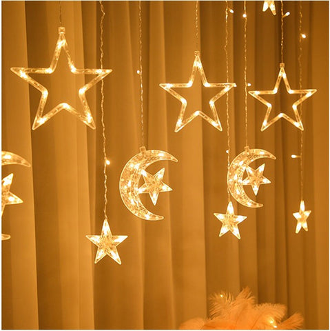 Garland Star Moon Decor Home  Light