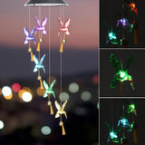 Wind Chimes Solar Outdoor LED Lamp  Party Festival Light