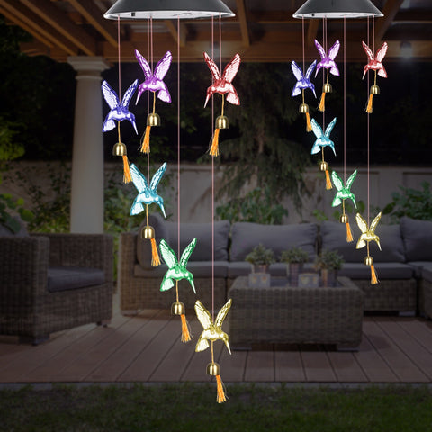Wind Chimes Solar Outdoor LED Lamp  Party Festival Light