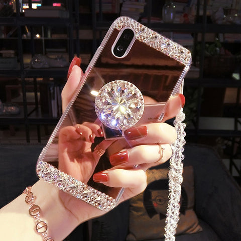 Crystal Bling Mirror Phone Case For IPhone