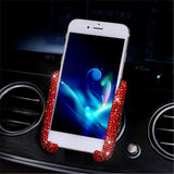 Crystal Diamond Universal Car Phone Holder Bling Rhinestone Car Air