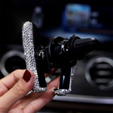 Crystal Diamond Universal Car Phone Holder Bling Rhinestone Car Air